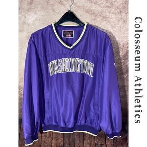 Colosseum Athletics “WASHINGTON HUSKIES” college pullover top- Size M-NWOT
